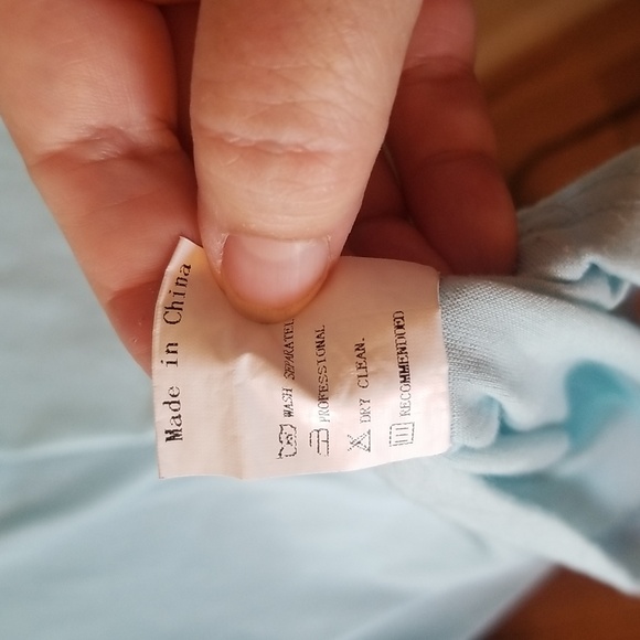 Misslook Pastel Blue Tee XL - Picture 4 of 5